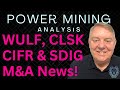 Top bitcoin mining stock news today  april production results  wulf clsk cifr  sdig