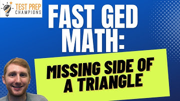 How to Find the Missing Side of a Triangle for GED Math with the Pythagorean theorem [Fast Lesson]