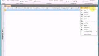Assigning the data type and name to fields - Activity 1.03
