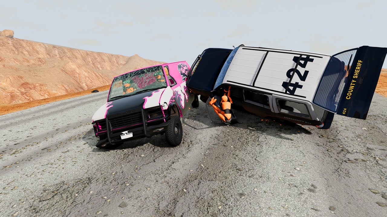 Desert Road Rage Gone TOO FAR! 🤯 Extreme Car Crashes & Chase Moments – BeamNG.drive