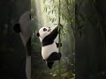 Can this Panda climb it? 🐼🎋 #shortsfeed