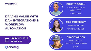 WEBINAR - Driving Value with DAM Integrations and Workflow Automation