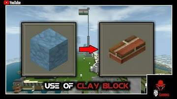 ⬜mini block craft 3d || how to use Clay block in survival mode use of Clay block in mini block craft