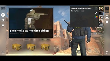 CS GO Mobile custom pfp and nickname.