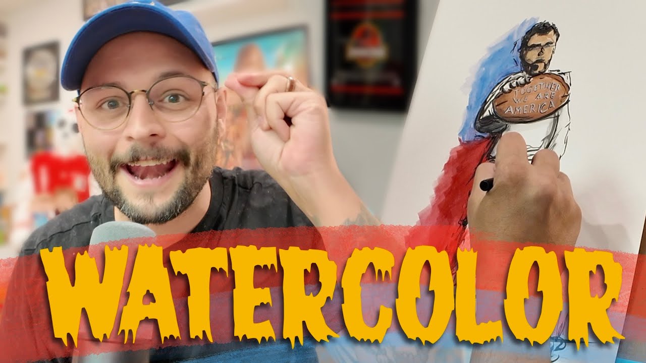 Painting with Watercolor (for the first time) - YouTube