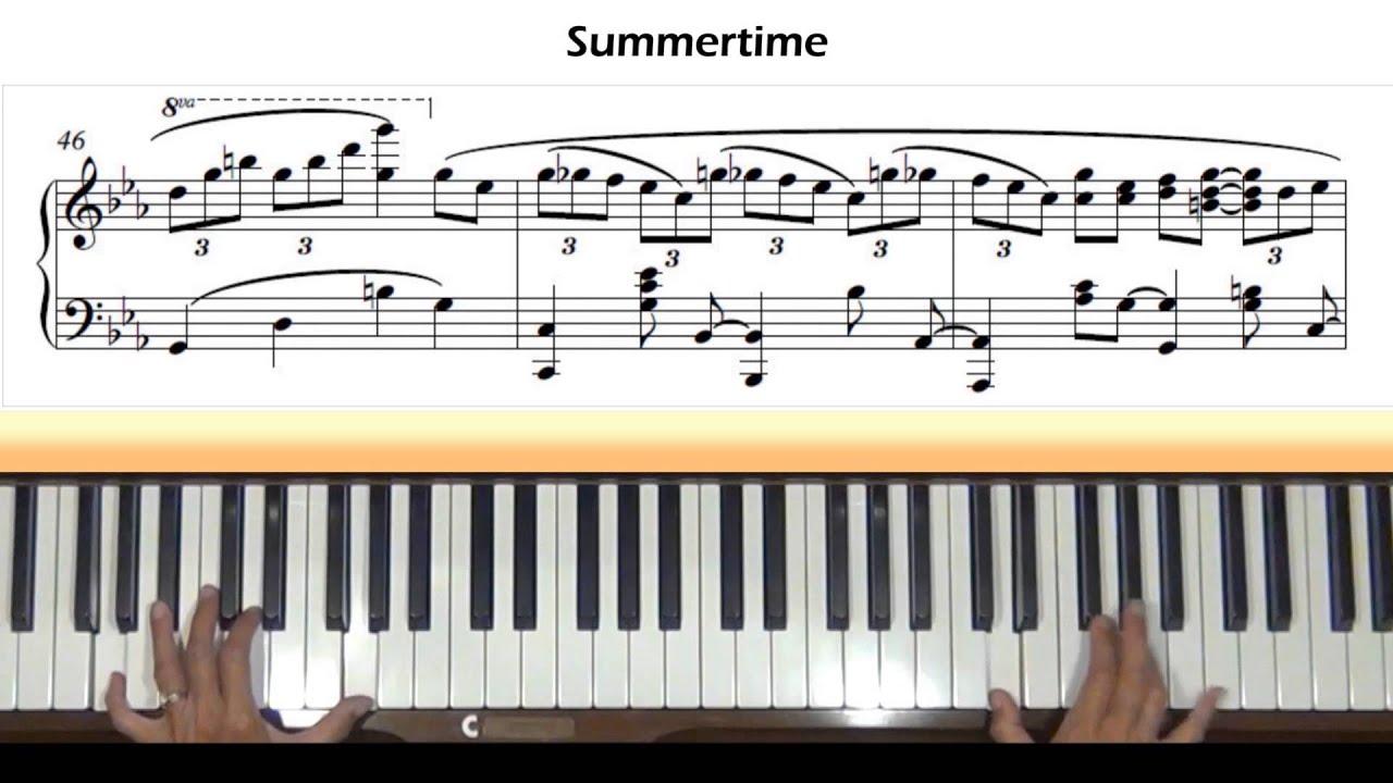 Гершвин Summertime Ноты