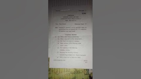 English language and communication skills level 3 exam and notes kuk University #kukuniversity #exam