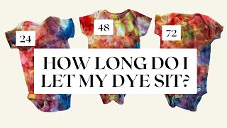 I Tested How Long Tie Dye Needs to Sit (24h vs 48h vs 72h)