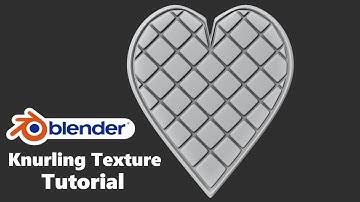 How to make knurling texture on heart in blender  - Blender 3.1, Blender 3.2