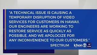 Spectrum outage due to technical issue
