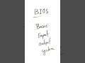 Basic Input Output System