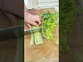 cutting Chinese broccoli skill #naturallife #naturalliving #naturalrurallife #satisfying #shorts