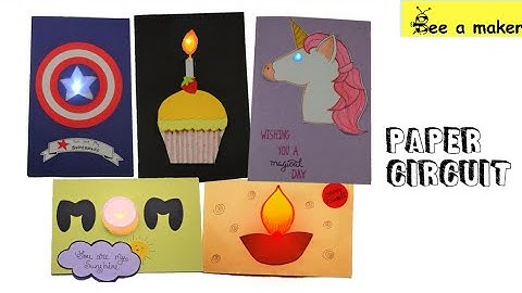 Paper circuit light up card  | DIY | School project | science project | STEM activity