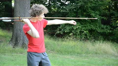 Throwing arrow/spear-like darts with atlatls
