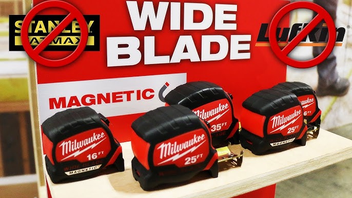 New Milwaukee Tool Wide-Blade Tape Measures with “Best-in-Class