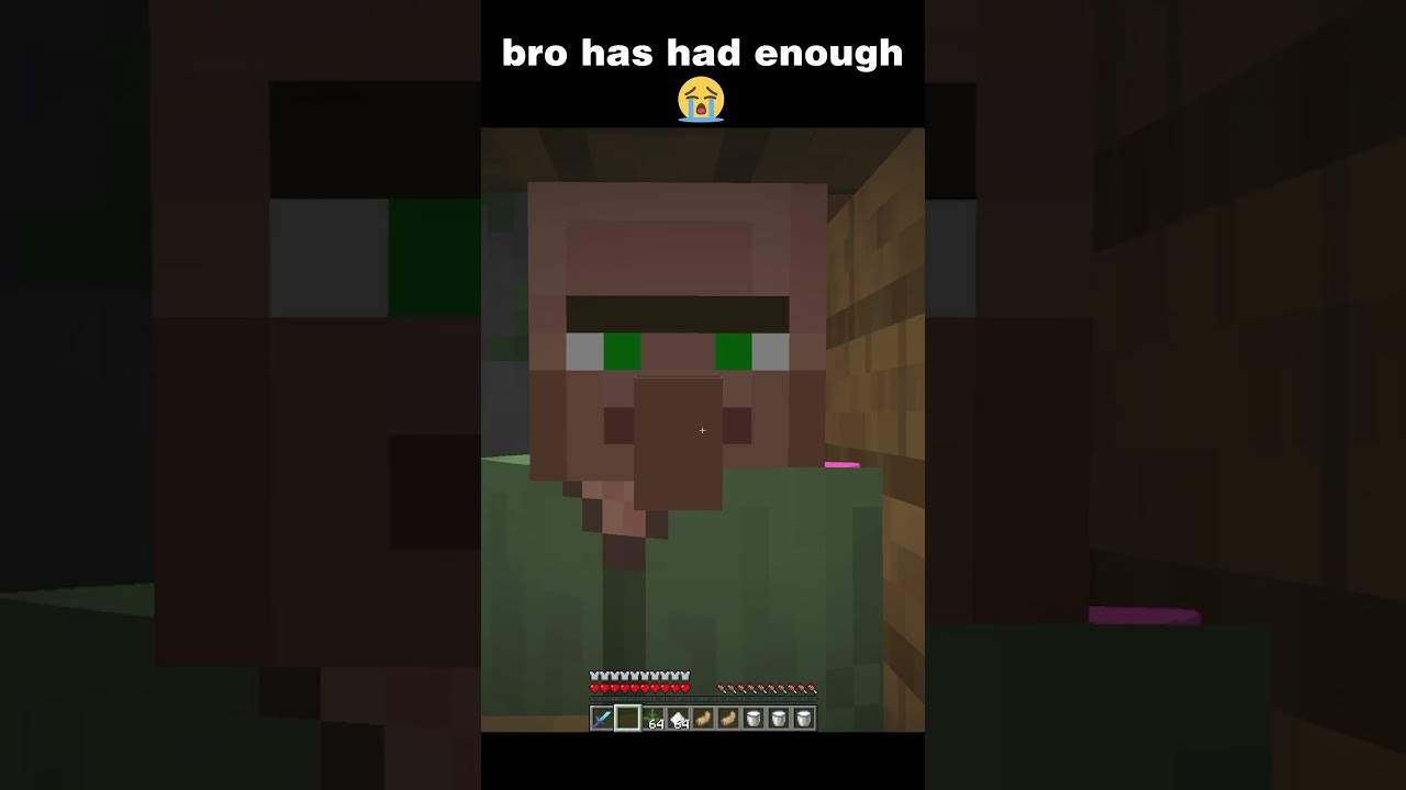 Since When Could Bro Speak Minecraft Funny Shorts Skit Villager Jokes Memes Mad Angry