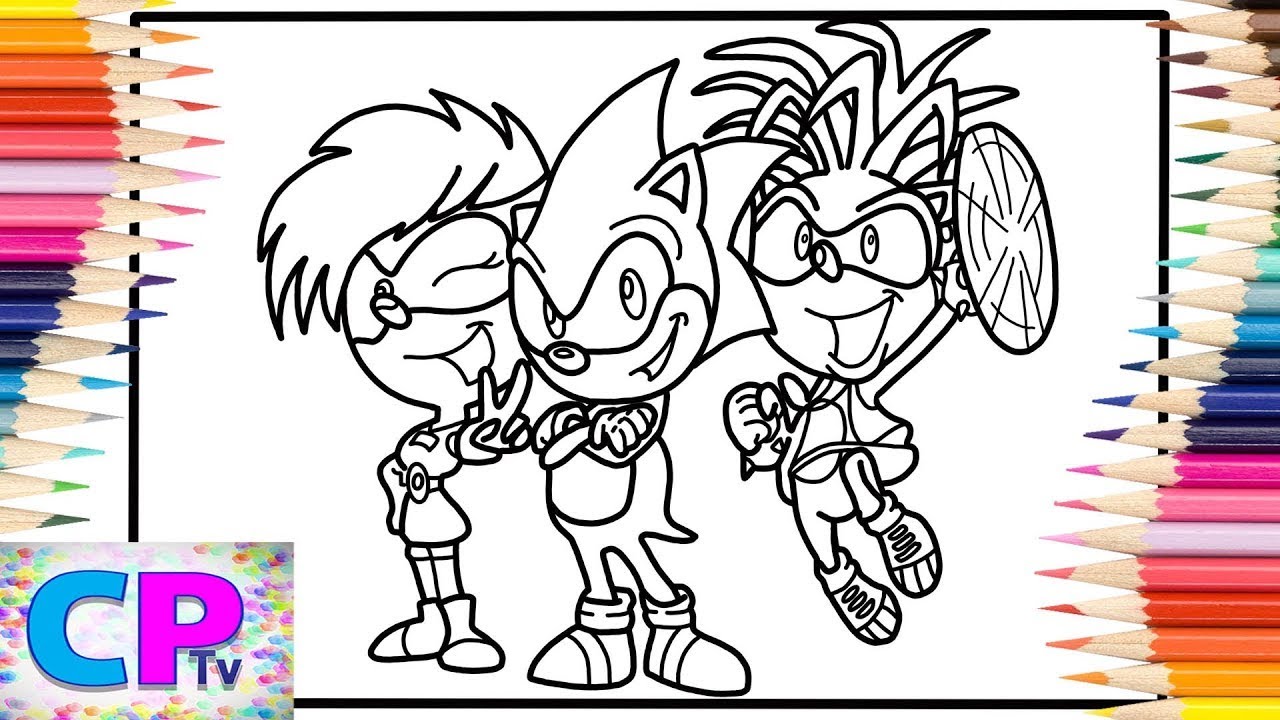 Sonic underground coloring pages