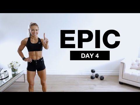 DAY 4 of EPIC | 1 Hour Dumbbell Full Body Workout Core Focus