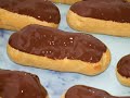 Eclairs filled with pastry cream /the perfect foolproof eclair recipe