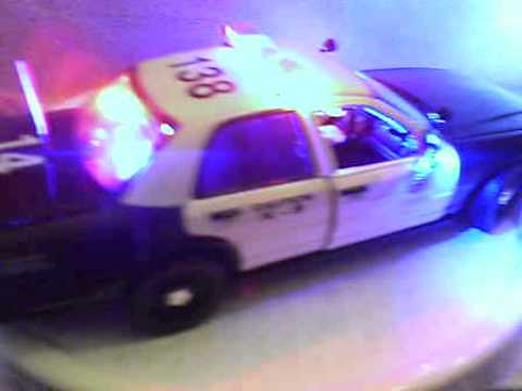 police car lights working model siren