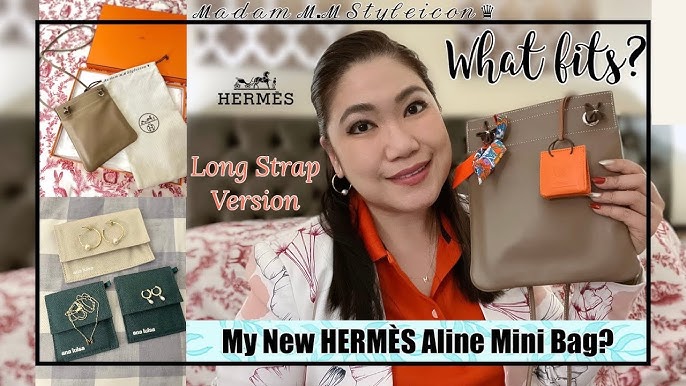 HERMES ALINE MINI BAG, WHAT FIT INSIDE WITH MOD SHOT, WHAT'S IN MY BAG