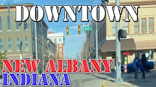 New Albany - Indiana - 4K Downtown Drive