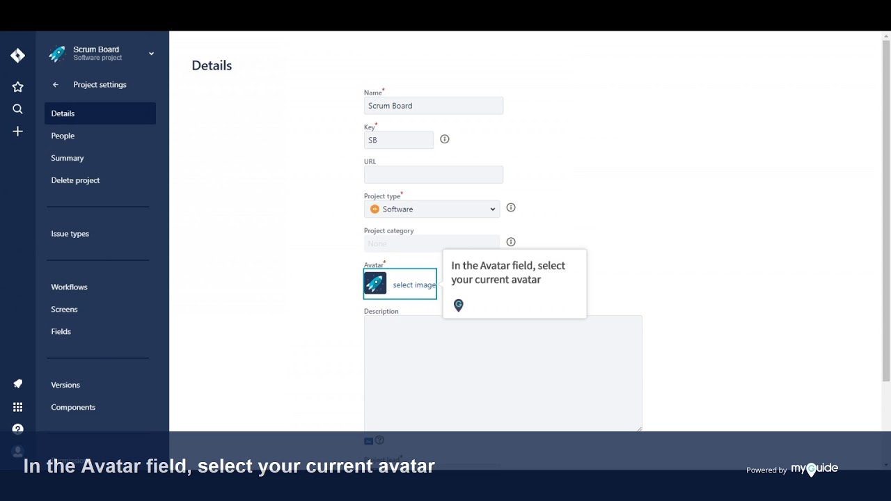 How to Edit a Project's Details on the Scrum Board in JIRA - YouTube