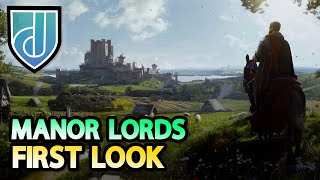 Medieval Gridless City Builder - FIRST LOOK - Manor Lords Gameplay