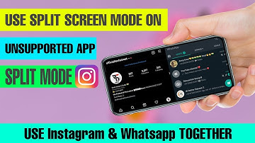 How to use instagram on split screen || Split Screen For all unsupported apps