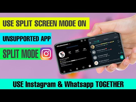 How to use instagram on split screen || Split Screen For all unsupported apps