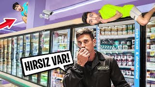 GECE GİZLİCE SÜPERMARKETTE KALMAK !