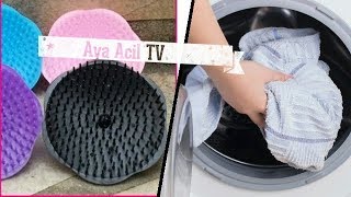 فكرة مبهرة بإستعمال مشط الشعر في غسل الملابس و النتيجة مبهرة من قناة_Aya Acil TV