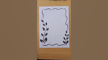 Simple black borderdesign #shortsfeed #borderdesign