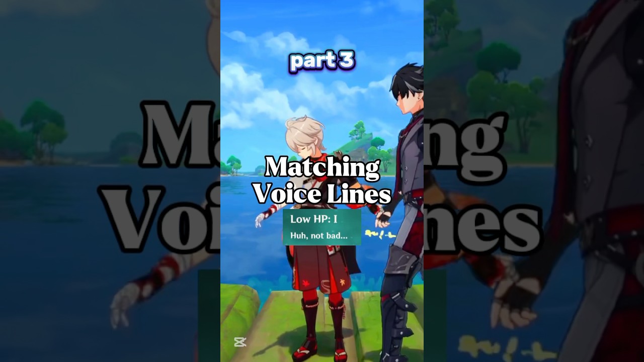 Matching Voice Lines Genshin Impact! 
