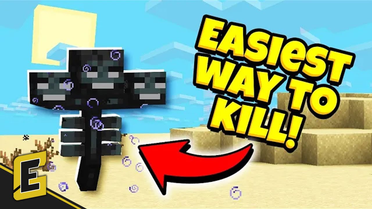Quickest / Easiest Way to Fight the Wither (SUPER QUICK MINECRAFT TUTORIALS)