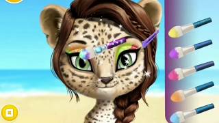 Game for kids - Jungle Animal Hair Salon 2   Tropical Pet Makeover Game play   Fun Kids Games 000078