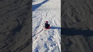 Mit dem Zipfelbob in der Blindau
