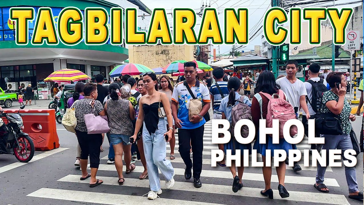 BOHOL PHILIPPINES | TAGBILARAN CITY TOUR  | Bohol's Capital Busy Streets and Landmarks