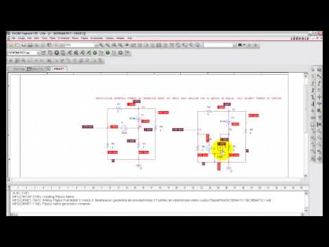 OrCAD PSpice 16.6. Modificacion geometria cto. Fte intensidad.Video 10