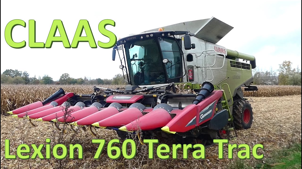 Claas Lexion 760 Terra Trac bei der Ernte von Körnermais - harvesting grain maize