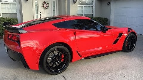 2017 Corvette Grand Sport Curb Alert System in Action