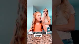 FAKE BLOOD?! 🩸#trending #shorts #trend #fun #funny #lol #fyp #viral #video #viralvideo #cute #omg