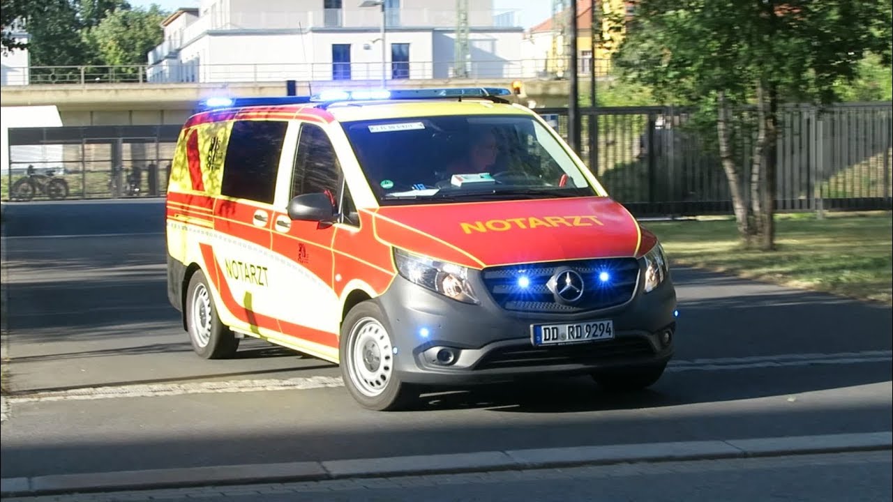 [Neufahrzeug] 4x NEF Berufsfeuerwehr Dresden [Einsatzfahrt] - YouTube