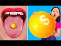 GIANT SKITTLES CANDY CHALLENGE! || Food Tricks And Funny Challenges by 123 Go! Gold