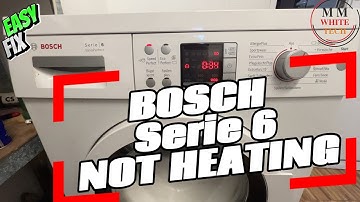 Bosch Serie 6 washing machine not heating problem fix. Easy change the heater element.