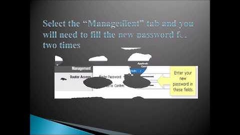 how to change the password of Linksys