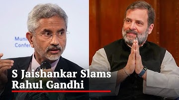 "Watch Me When I Get Back": S Jaishankar On Rahul Gandhi