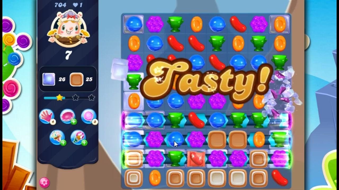 How Do I Beat Level 704 In Candy Crush Saga Candy Crush Saga Level 704 - 1 Stars, 19 Moves Completed - YouTube