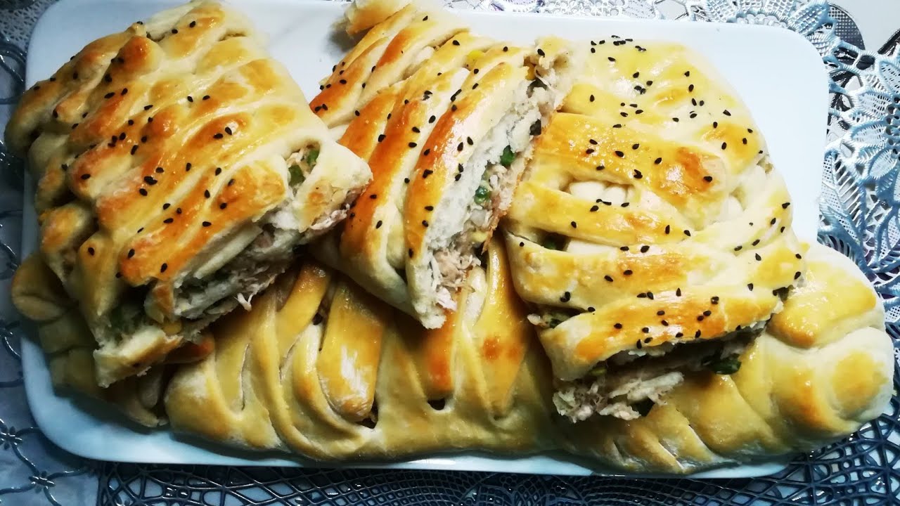 How To Make Baked Chicken Vegetable Bread Rolls Chicken Bread Asan