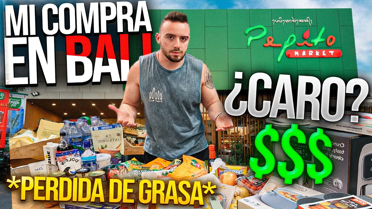 🛍️COMPRA SALUDABLE en BALI para PERDER GRASA ¿ES CARO?😐💸